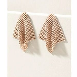 Stella & Dot Addie Statement Earrings Rose Gold